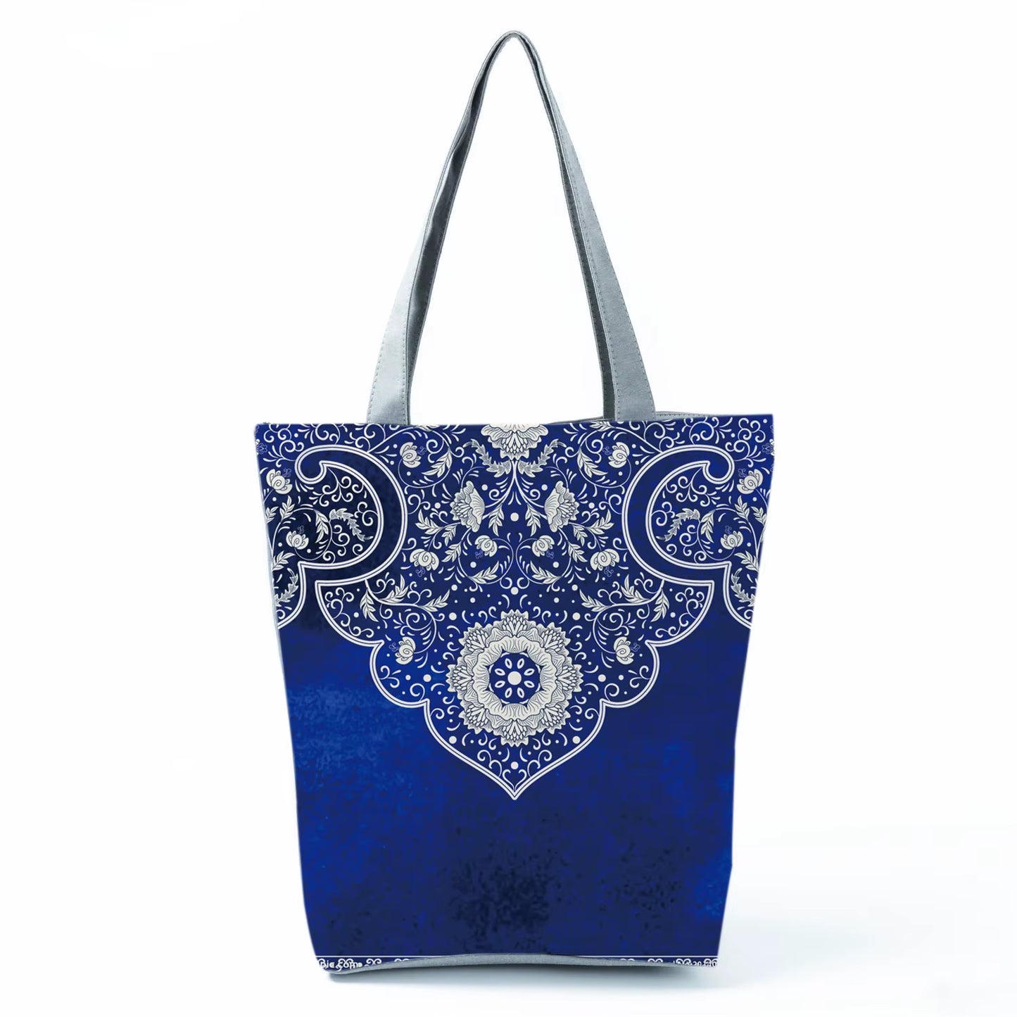 Bags for Women 2022 New Handbags Floral Porcelain Geometric Abstract Pattern Shoulder Bag Customizable Beach Bag Orchard Bag