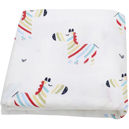Bamboo Cotton Soft Baby Swaddle Muslin Wrap Rainbow Infant Baby Bedding Muslin Swaddle Wrap Newborn Blankets Gauze Bath Towel
