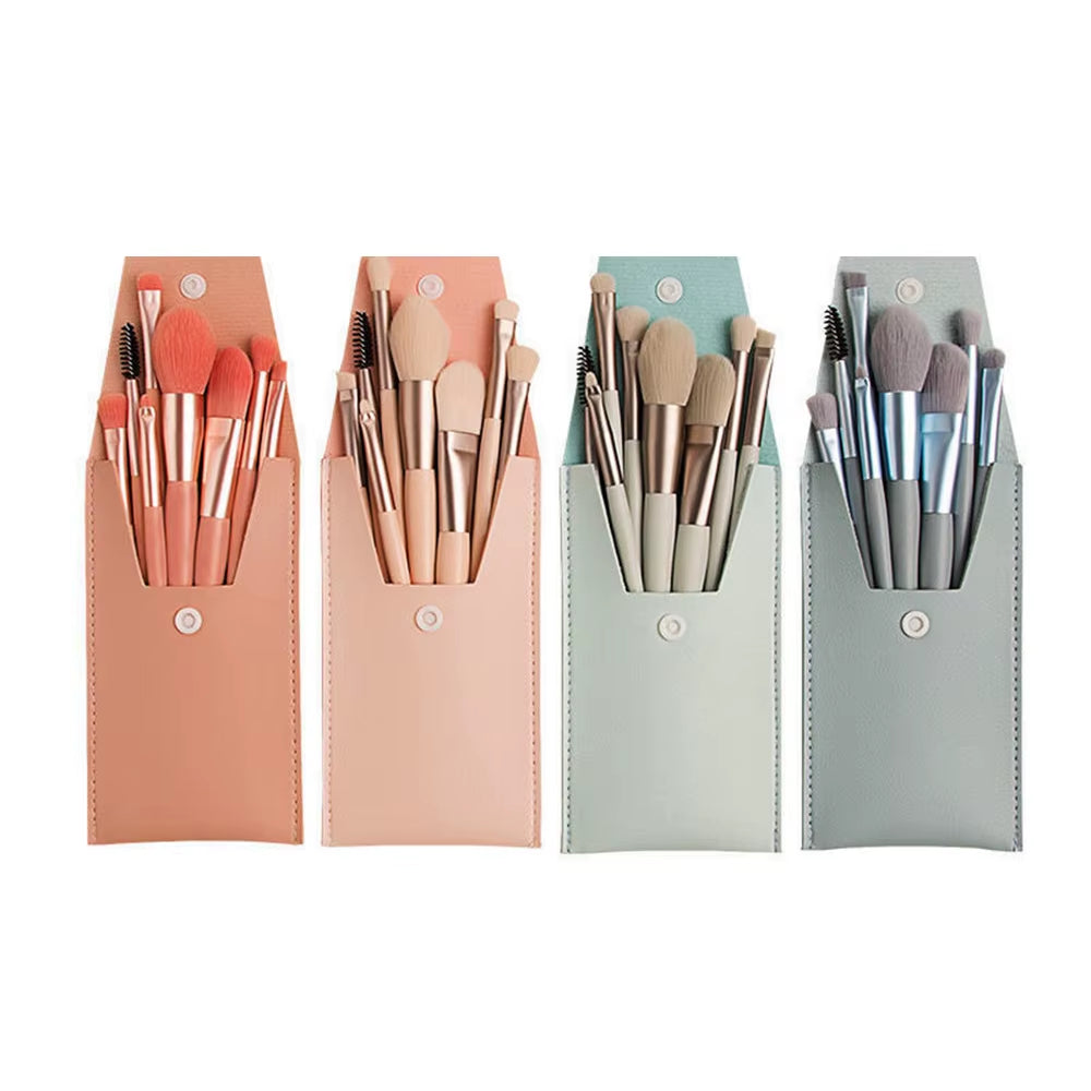 8Pcs Cosmetics Foundation Blush Powder Eyeshadow Blending Makeup Brush Soft Fluffy Makeup Brushes Beauty Tools Make up Brushes