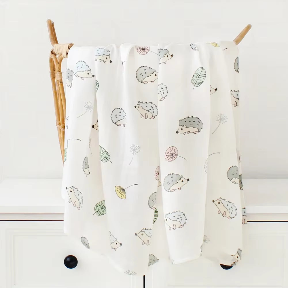 Muslin Swaddle Baby Blankets Newborn 70% Bamboo + 30% Cotton Swaddle Summer Blanket Baby Bath Towel
