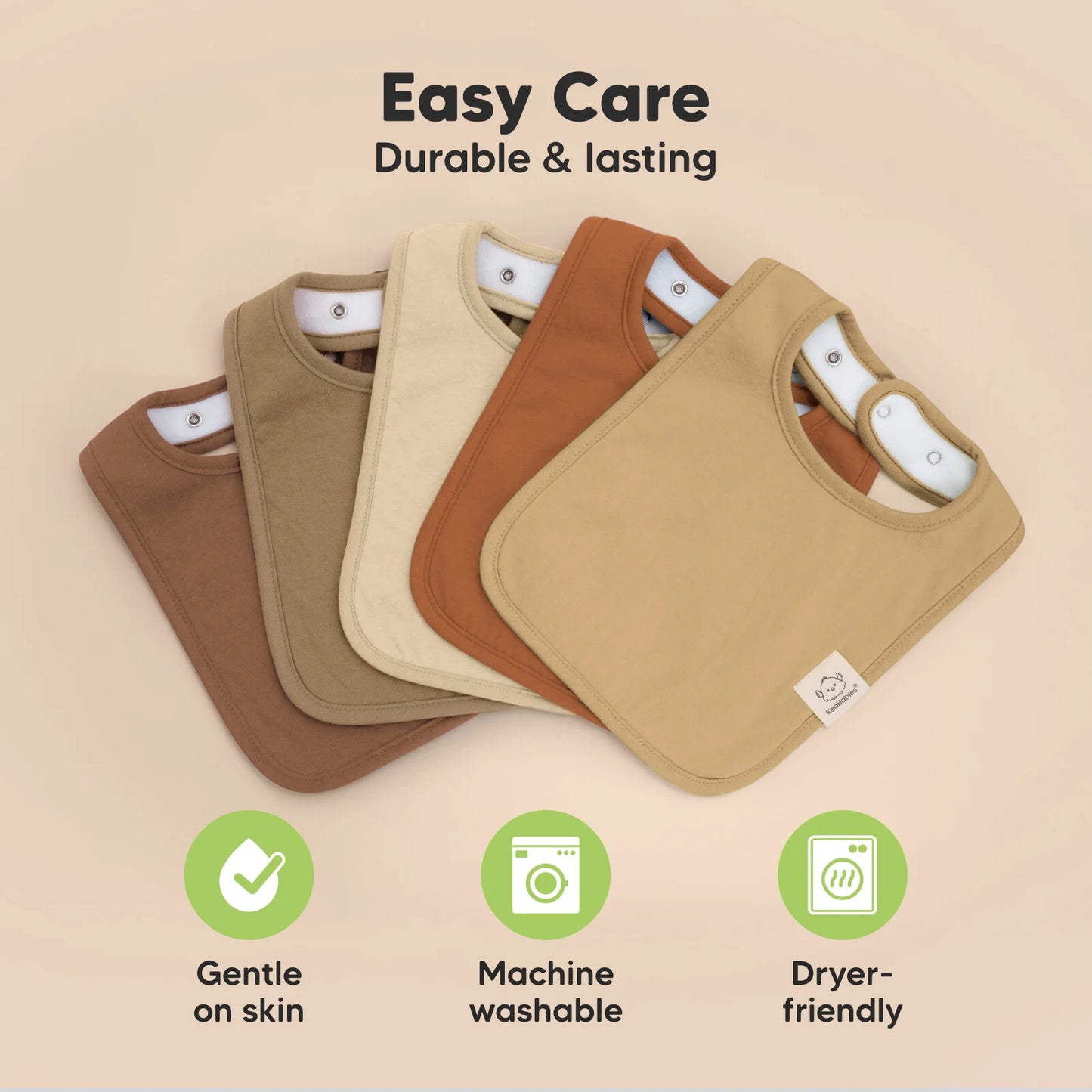 8-Pack Coast Drool Bibs (Terracotta)