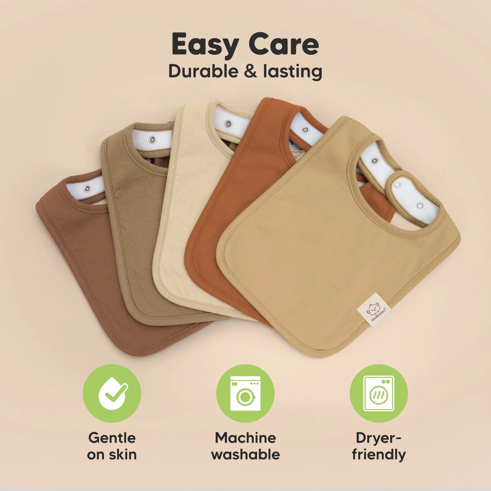 8-Pack Coast Drool Bibs (Terracotta)