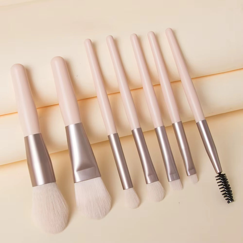 8Pcs Cosmetics Foundation Blush Powder Eyeshadow Blending Makeup Brush Soft Fluffy Makeup Brushes Beauty Tools Make up Brushes