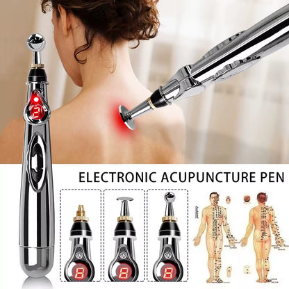 Electrical Pulse Meridian Energy Pen Acupuncture Moxibustion Pen EMS Muscle Point Stimulation Physiotherapy Device Health Care