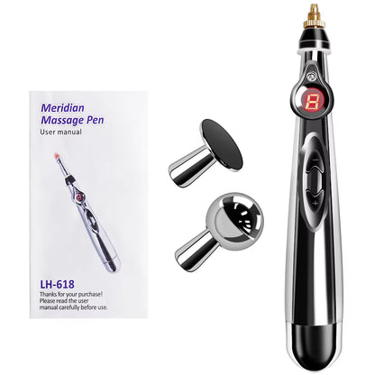 Electrical Pulse Meridian Energy Pen Acupuncture Moxibustion Pen EMS Muscle Point Stimulation Physiotherapy Device Health Care