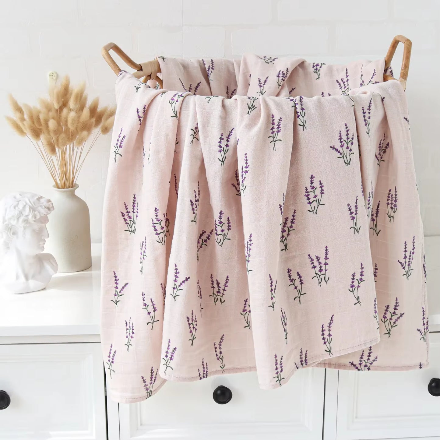 Muslin Swaddle Baby Blankets Newborn 70% Bamboo + 30% Cotton Swaddle Summer Blanket Baby Bath Towel
