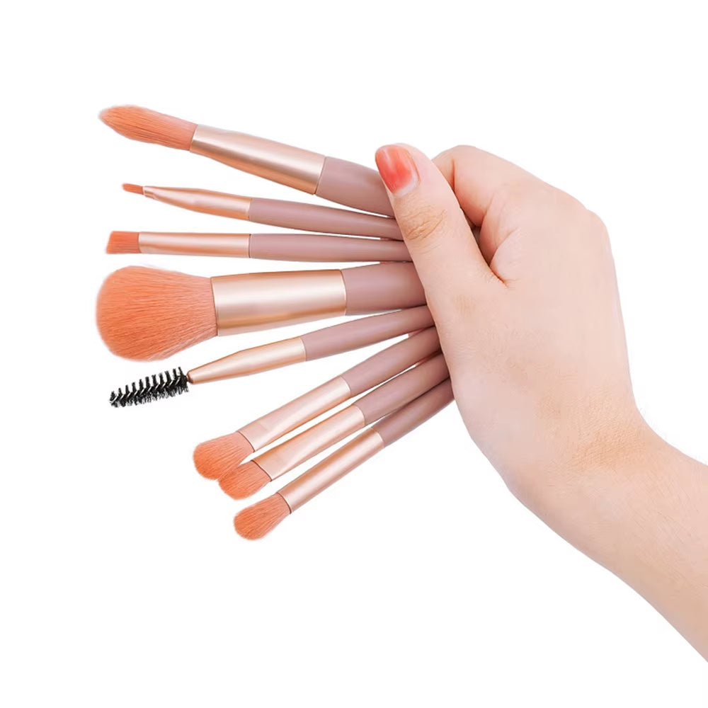 8Pcs Cosmetics Foundation Blush Powder Eyeshadow Blending Makeup Brush Soft Fluffy Makeup Brushes Beauty Tools Make up Brushes