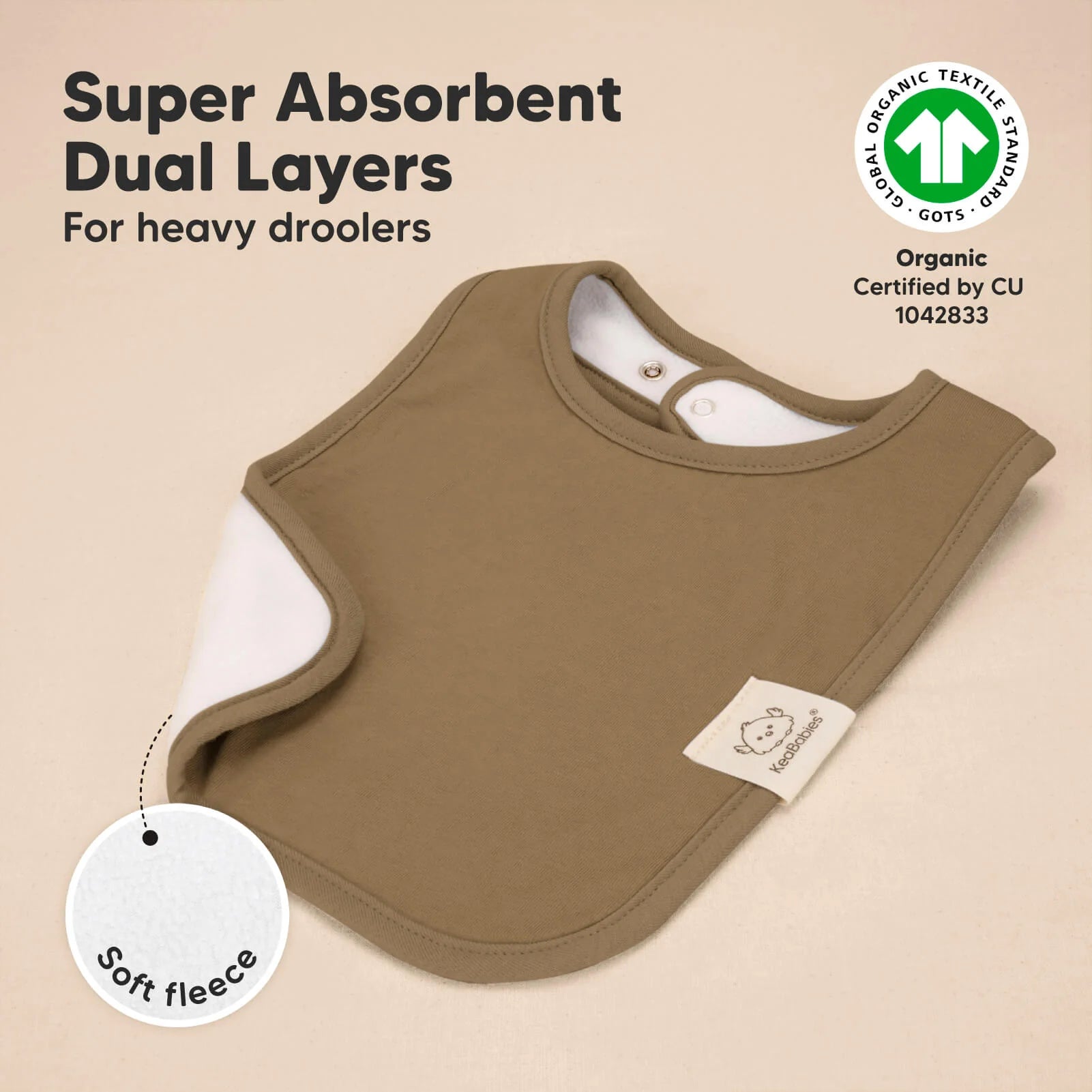 8-Pack Coast Drool Bibs (Terracotta)