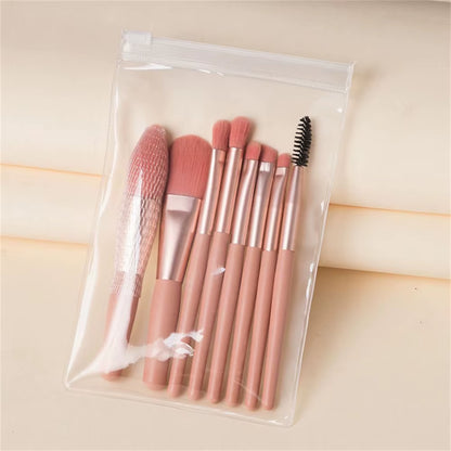 8Pcs Cosmetics Foundation Blush Powder Eyeshadow Blending Makeup Brush Soft Fluffy Makeup Brushes Beauty Tools Make up Brushes