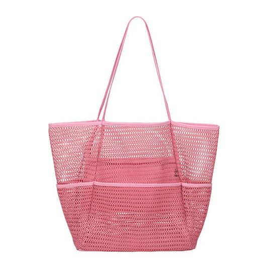 Multi Pockets Summer Beach Bag for Towels Mesh Durable Travel Handbag Toys Organizer Waterproof Underwear Swimming Storage Bag