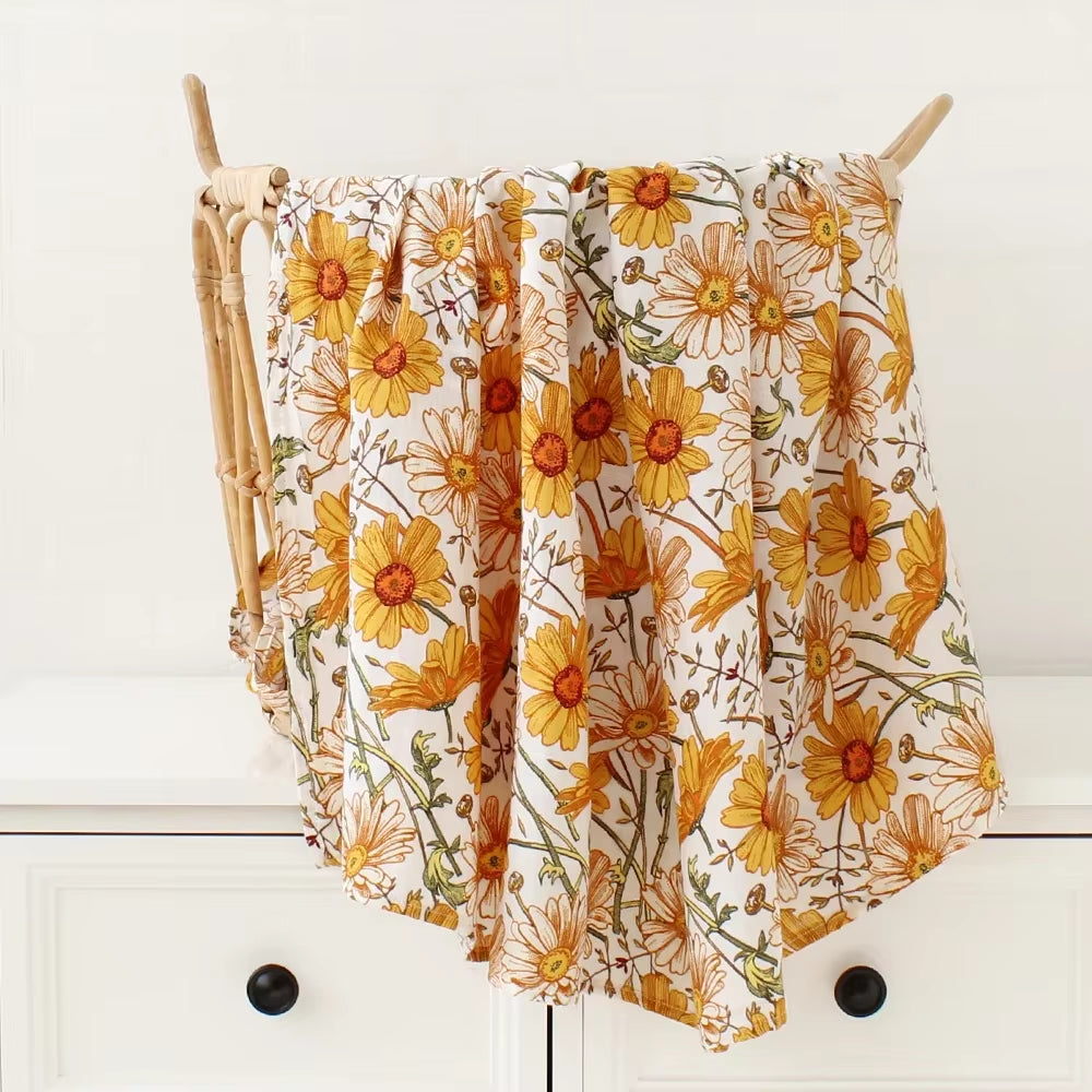 Muslin Swaddle Baby Blankets Newborn 70% Bamboo + 30% Cotton Swaddle Summer Blanket Baby Bath Towel