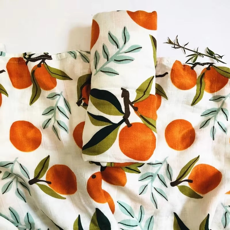 Muslin Swaddle Baby Blankets Newborn 70% Bamboo + 30% Cotton Swaddle Summer Blanket Baby Bath Towel