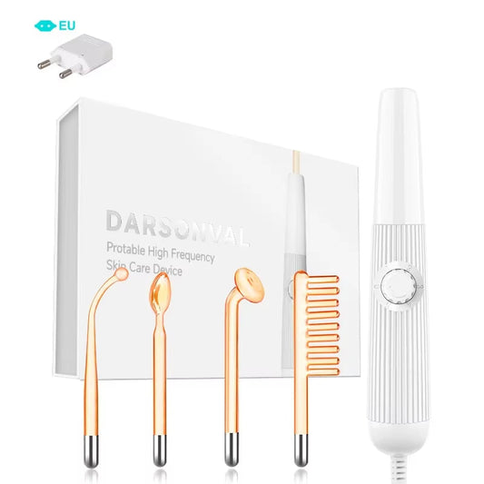 High Frequency Facial Machine Electrotherapy Wand Glass Neon + Argon Wands Remove Wrinkles High Frequency Facial