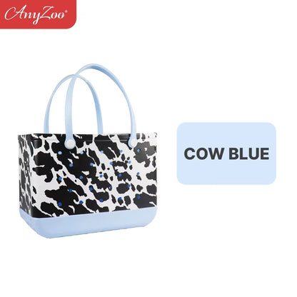 Eva Plastic Printed Tote Bag Waterproof Travel Handbag Women'S Beach Sports Bag Printed Handbag Family Bag Outdoor Beach Bag