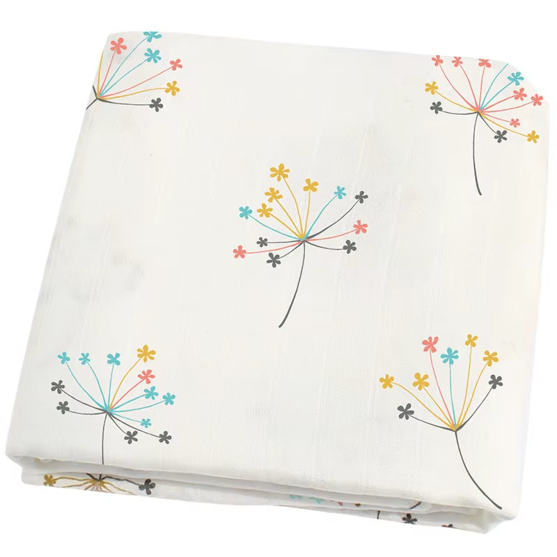 Bamboo Cotton Soft Baby Swaddle Muslin Wrap Rainbow Infant Baby Bedding Muslin Swaddle Wrap Newborn Blankets Gauze Bath Towel