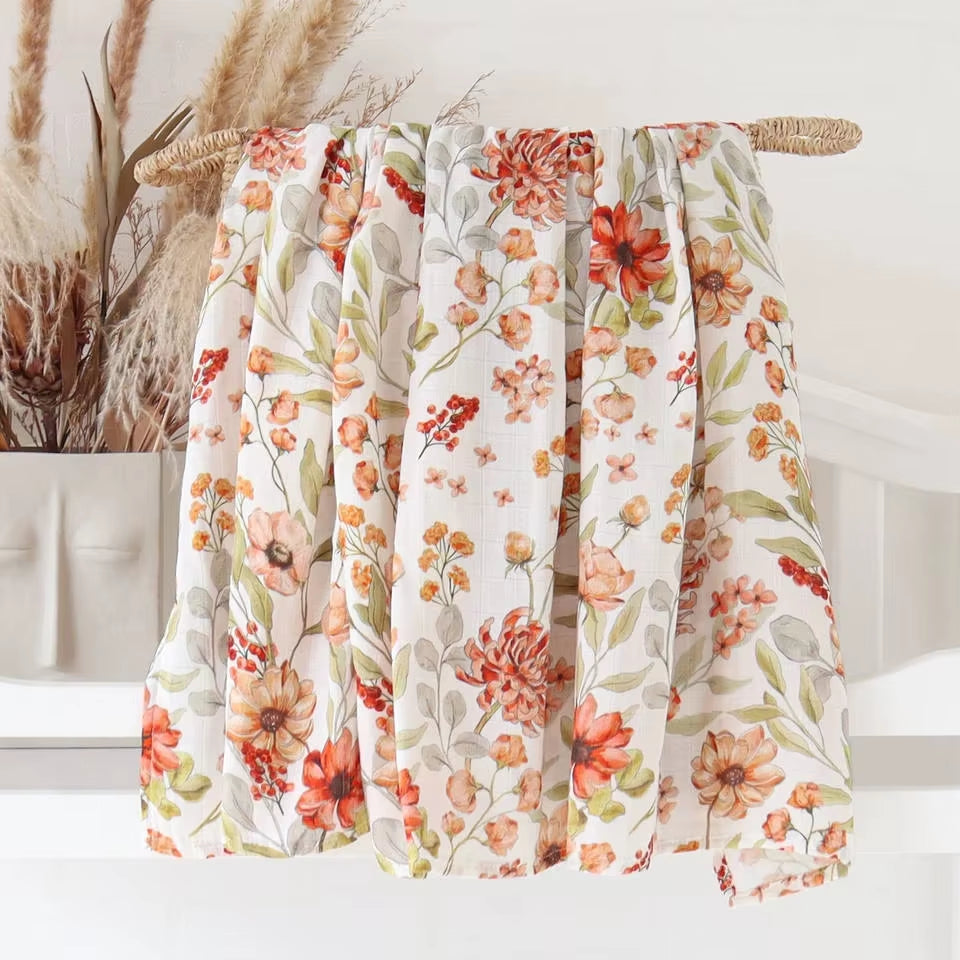 Bamboo Cotton Soft Baby Swaddle Muslin Wrap Rainbow Infant Baby Bedding Muslin Swaddle Wrap Newborn Blankets Gauze Bath Towel