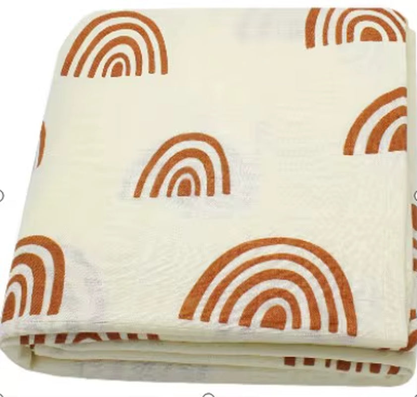 Bamboo Cotton Soft Baby Swaddle Muslin Wrap Rainbow Infant Baby Bedding Muslin Swaddle Wrap Newborn Blankets Gauze Bath Towel