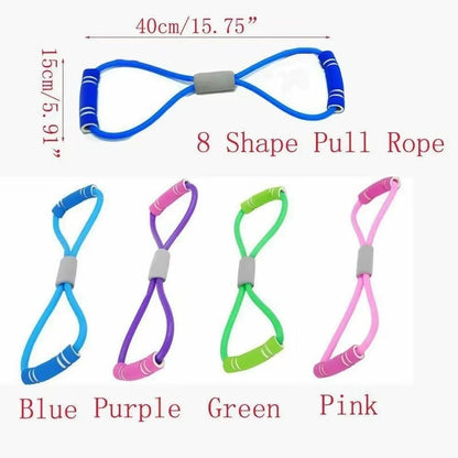 Hot Yoga Fitness Resistance Chest Expander Rope - Elastic Bands for Sports Exercise