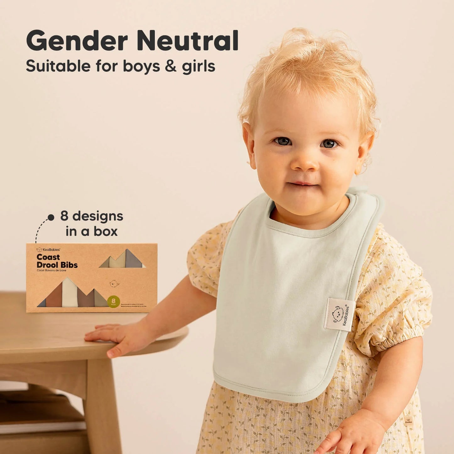 8-Pack Coast Drool Bibs (Terracotta)