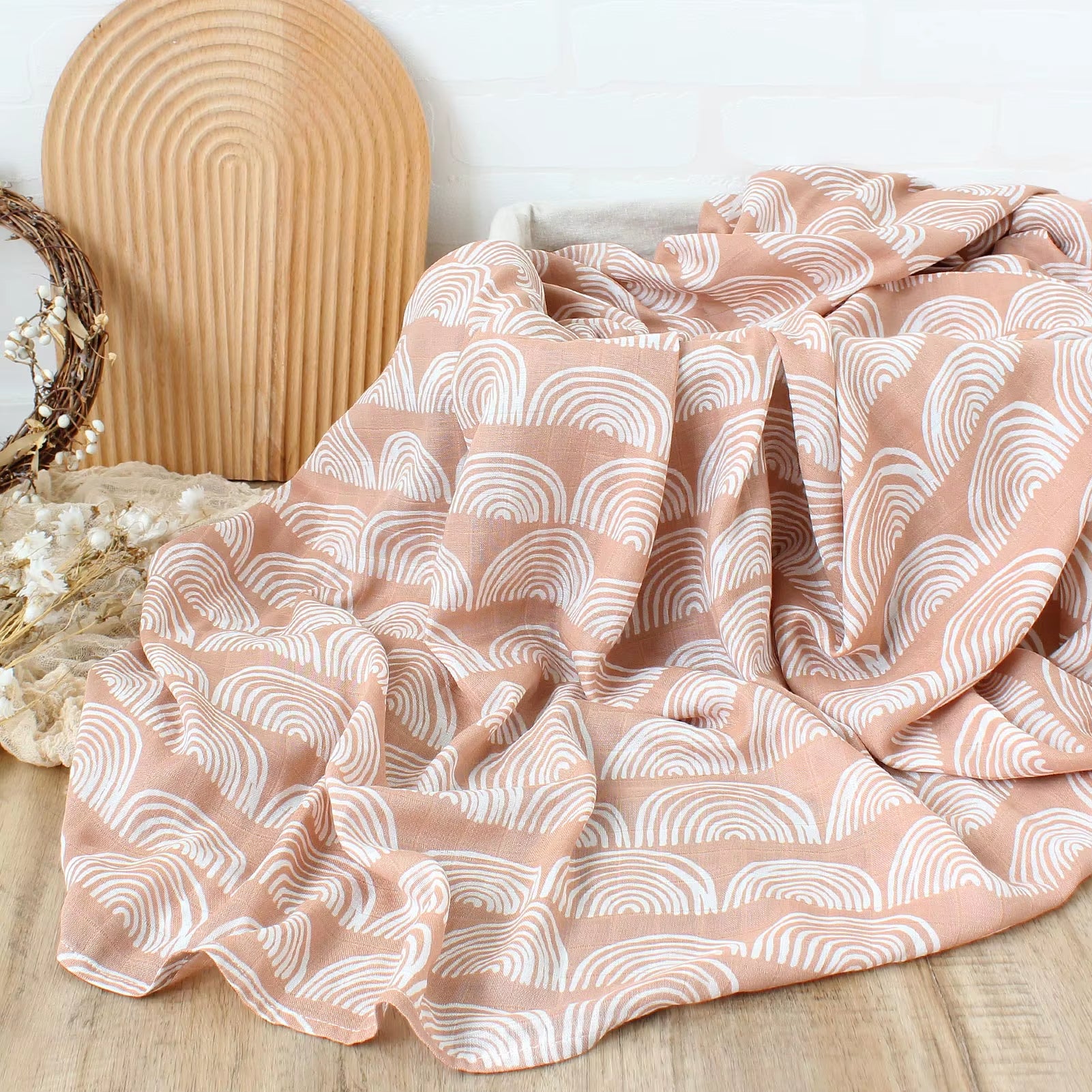 Bamboo Cotton Soft Baby Swaddle Muslin Wrap Rainbow Infant Baby Bedding Muslin Swaddle Wrap Newborn Blankets Gauze Bath Towel