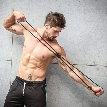 Hot Yoga Fitness Resistance Chest Expander Rope - Elastic Bands for Sports Exercise