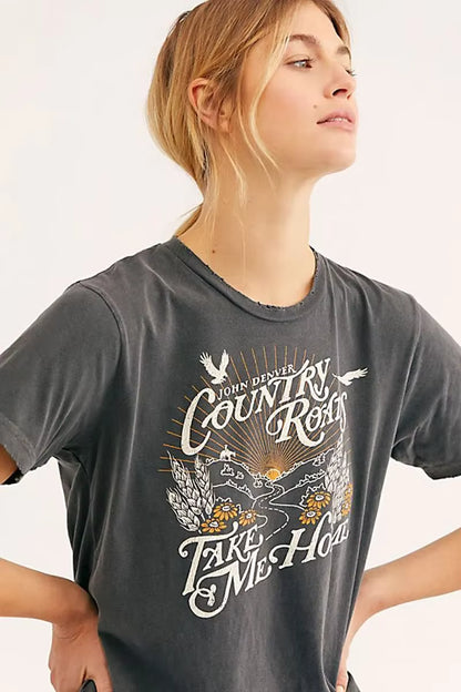 Super Chic Graphic Tees Women Black Cotton T Shirt for Women Casual Style Summer Top T Shirt Women New Women Clothing