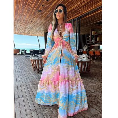 2024 Sexy Beach Cover up White Lace Tassels Beach Dress Women Bikini Swimwear Bathing Suit Summer Beach Wear Tunic