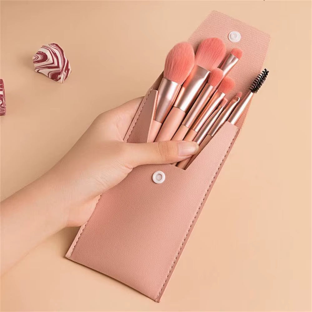 8Pcs Cosmetics Foundation Blush Powder Eyeshadow Blending Makeup Brush Soft Fluffy Makeup Brushes Beauty Tools Make up Brushes
