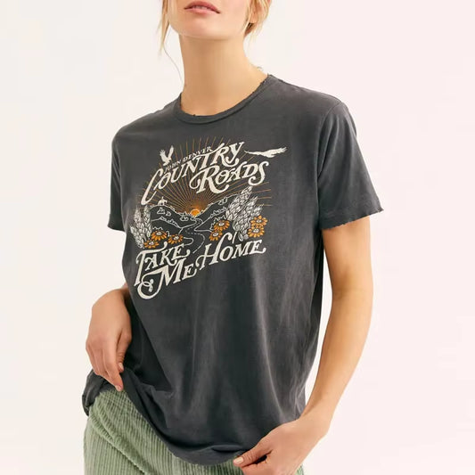 Super Chic Graphic Tees Women Black Cotton T Shirt for Women Casual Style Summer Top T Shirt Women New Women Clothing