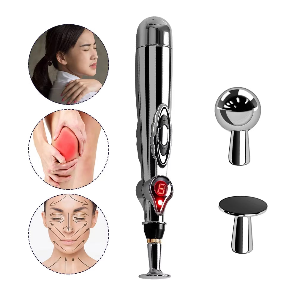 Electrical Pulse Meridian Energy Pen Acupuncture Moxibustion Pen EMS Muscle Point Stimulation Physiotherapy Device Health Care
