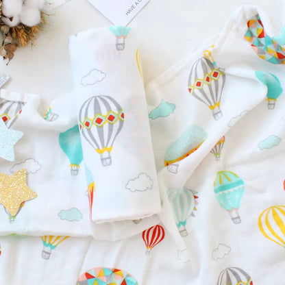 Bamboo Cotton Soft Baby Swaddle Muslin Wrap Rainbow Infant Baby Bedding Muslin Swaddle Wrap Newborn Blankets Gauze Bath Towel