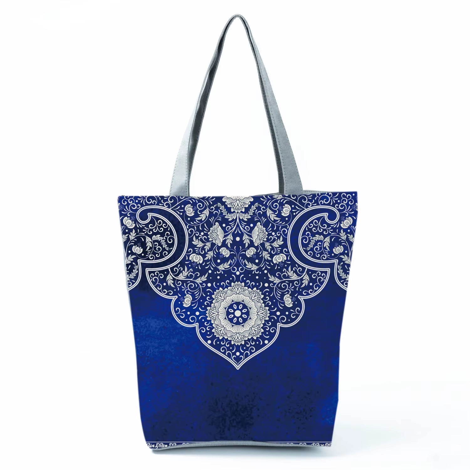 Bags for Women 2022 New Handbags Floral Porcelain Geometric Abstract Pattern Shoulder Bag Customizable Beach Bag Orchard Bag